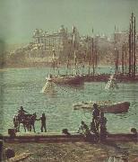 Atkinson Grimshaw Detail of Scarborough Bay USA oil painting artist
